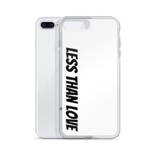 Load image into Gallery viewer, Less Than Love (white/black) iPhone Case
