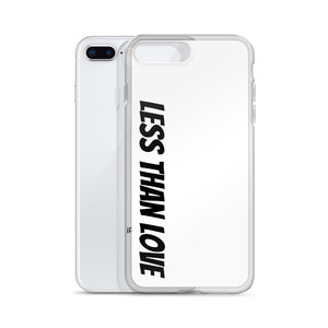 Less Than Love (white/black) iPhone Case