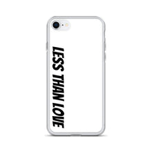 Load image into Gallery viewer, Less Than Love (white/black) iPhone Case
