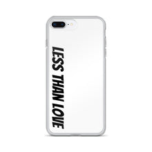 Load image into Gallery viewer, Less Than Love (white/black) iPhone Case
