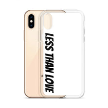 Load image into Gallery viewer, Less Than Love (white/black) iPhone Case
